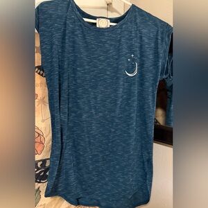 Stylish Truself Blue Women's Short Sleeve Tee